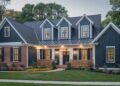 Dark Blue Siding and Brick: A Timeless Combination - AlittleDelightful